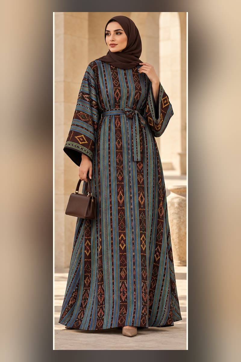 خطوط النيلي — قفطان معاصر