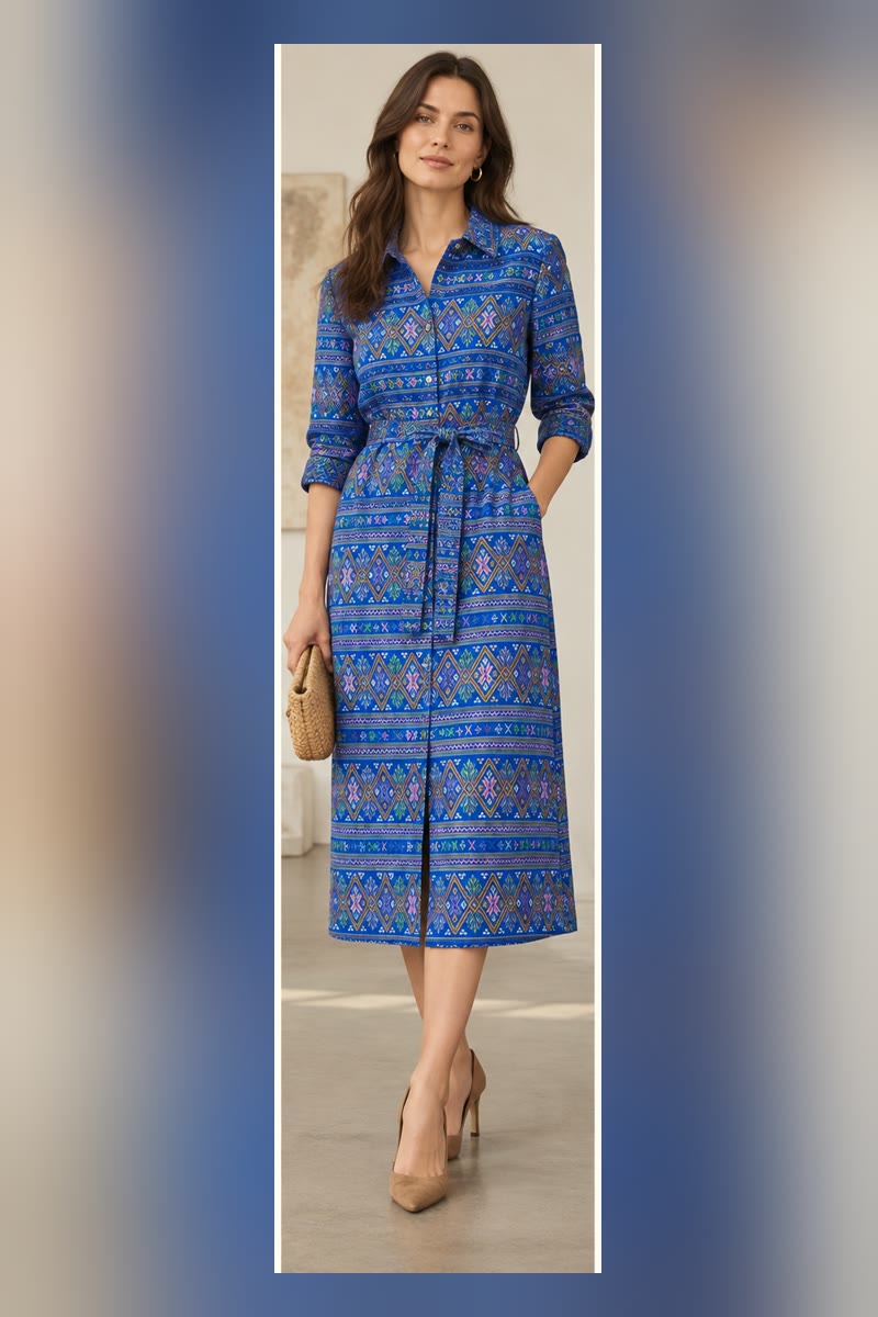 Royal Blue Rhythm — Day-to-dinner dress