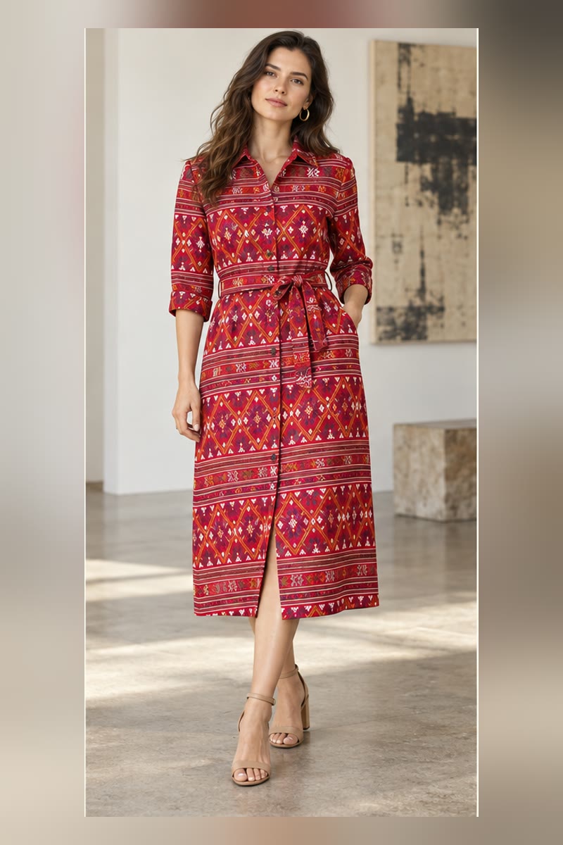 Vermilion Ceremony — Day-to-dinner dress