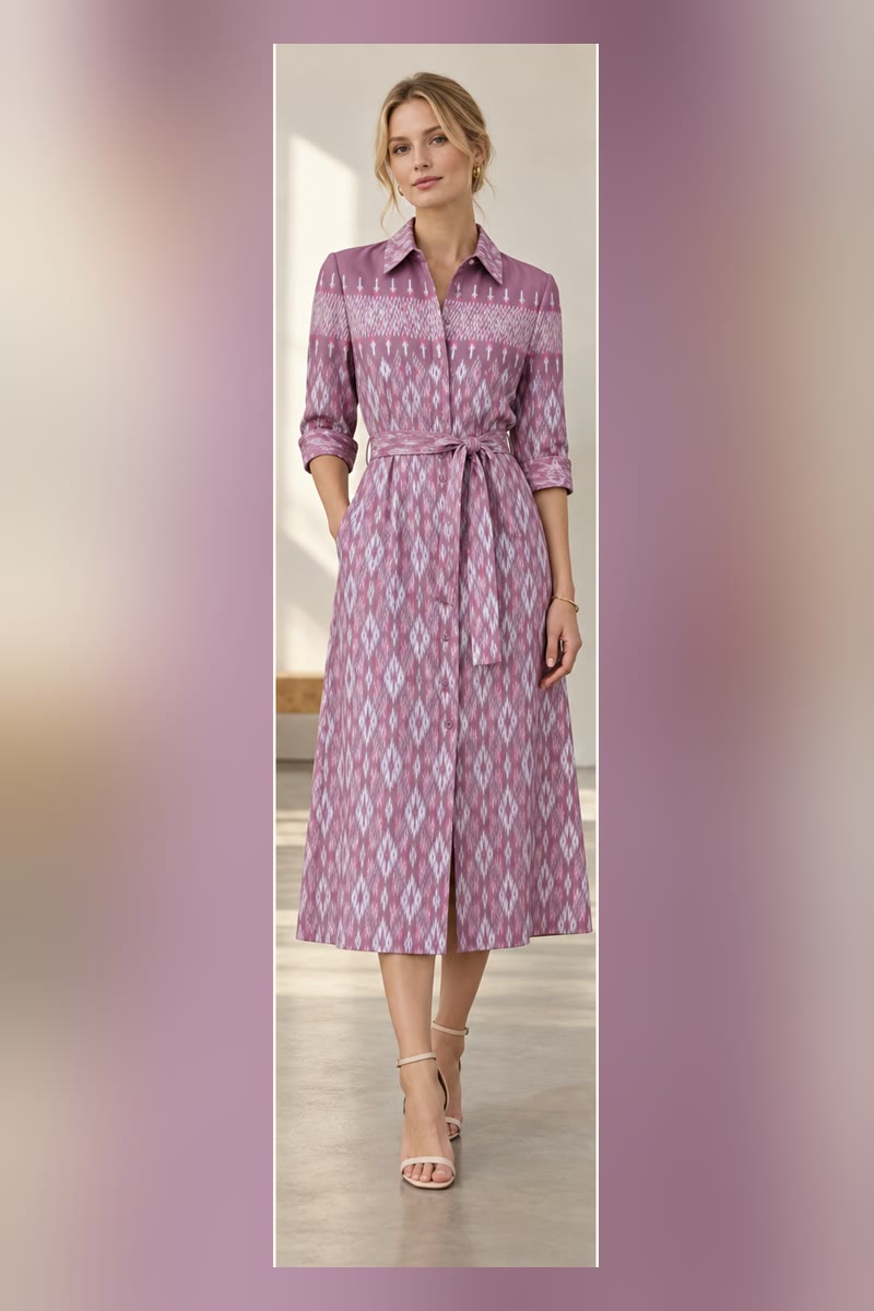 Mauve Passage — Day-to-dinner dress