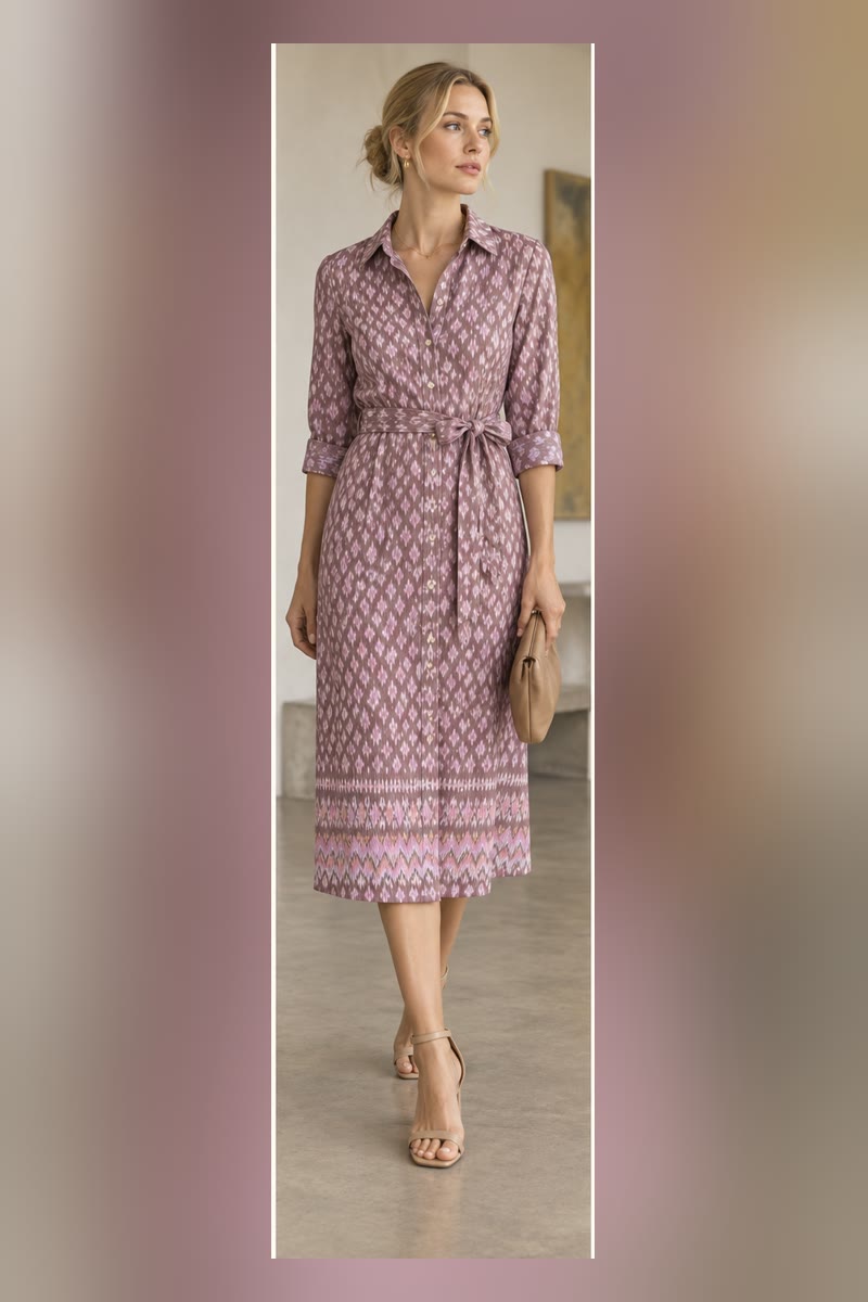 Rose Ikat — Day-to-dinner dress