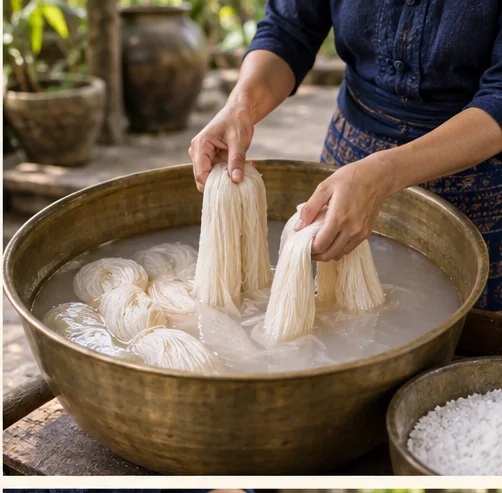 润湿与媒染丝线